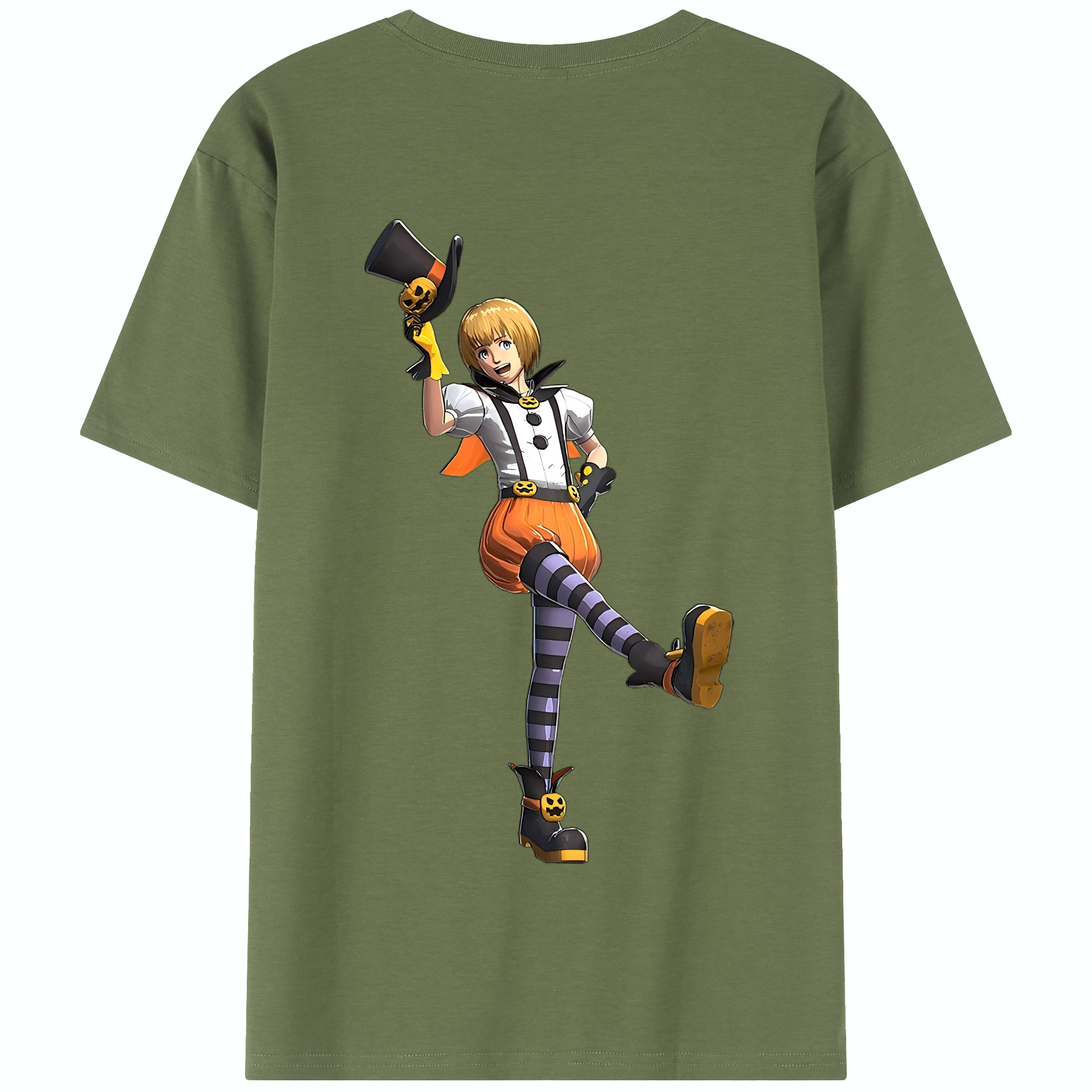 （画像用） 進撃の巨人 アルミン·アルレルト Attack on Titan Armin Arlert 綿100％半袖Tシャツ（背面プリント）